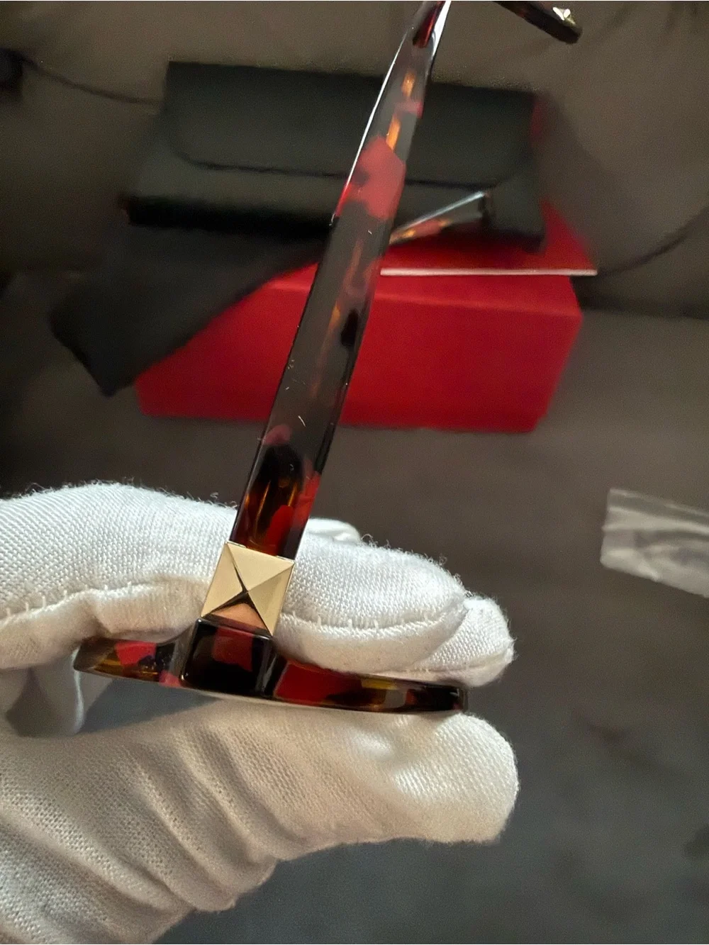 Valentino VA3073 5194 Eyeglass Frames Red Havana Black NEW In Box